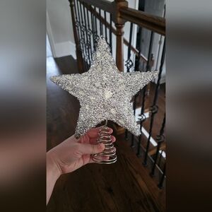 Silver Star Tree Topper